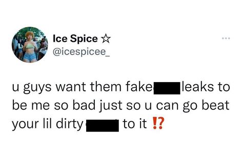 ice spice leaks|Twitter. It’s what’s happening / Twitter